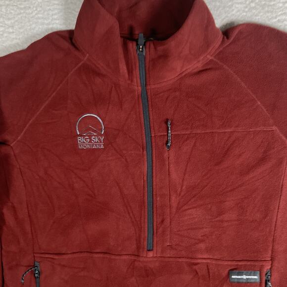 Artilect Systems Fleece Pullover Mens Large A/SYS-2 Primaloft Red/Orange 1/2 Zip - Picture 10 of 16